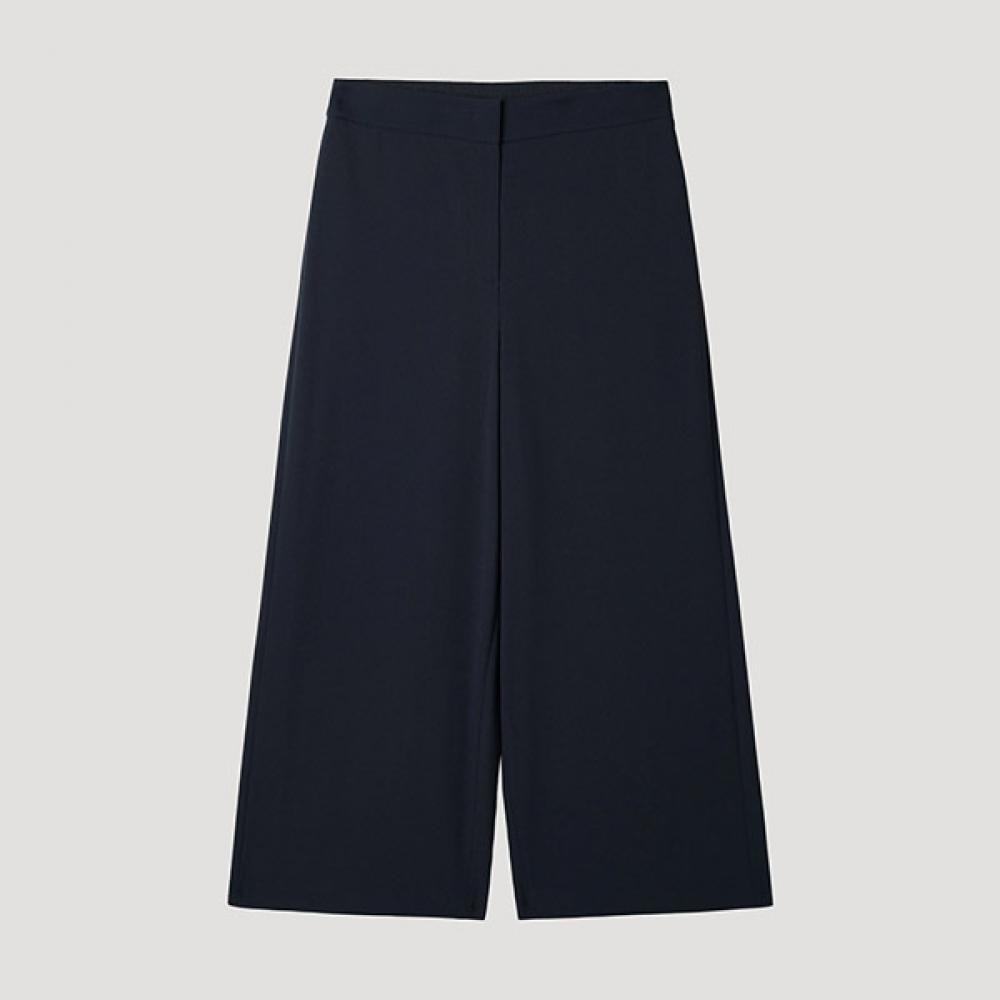 

[shs Miss] Back Banding Wide Crop Pants Swwslp22100 Dn DARK NAVY/66