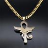 Ancient Egypt Egyptian Ankh Eternal Life Cross Eye Horus Key Life Pendant Necklace Amulet Talisman Protect Health Jewelry Rhinestone Charming