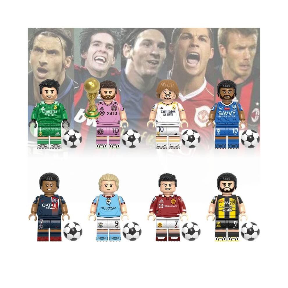 (Haaland)Soccer Super Star Building Block Toy Messi Ronaldo Mini Figure Doll Plastic Abs