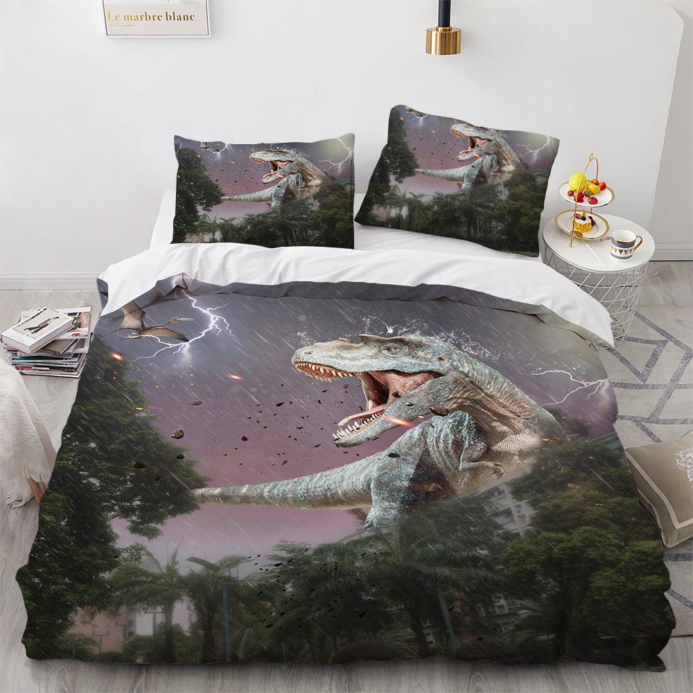 Housse De Couette Dinosaur Bed Cover Set Dropship Home Textile Adults Children Winter Duvet Cover Sets Twin Size Home Textile