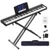 OYAYO 88-Key Digital Piano Set with Stand, MIDI Compatible, Compact and Lightweight, Touch-Sensitive Keyboard, Rechargeable, Perfect for Beginners and