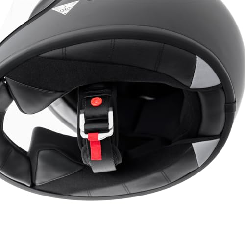 Komine Motorcycle HK-190 Neo Retro Full Face Helmet Basalt Gray XL