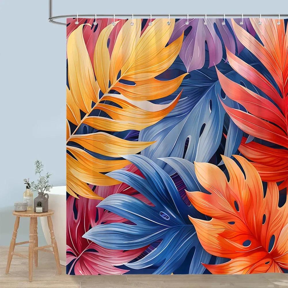 ~O~Pretty Floral Shower Curtain Blooming Flower Butterfly Lotus Polyester Fabric Home Shower Curtains Bathroom Decor With Hooks