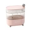 Desktop Four-layer Rotating Multi-compartment Storage Box for Household Skin Care Products