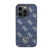 Guess 4G Triangle Metal Logo - Etui Iphone 15 Pro (Niebieski)