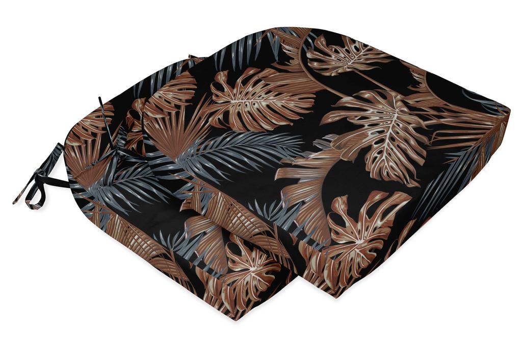 Vargottam Non Slip Dining Chair Cushion U-Shaped Printed Indoor Outdoor Chair Pads Home Decor Reversible & Machine Washable