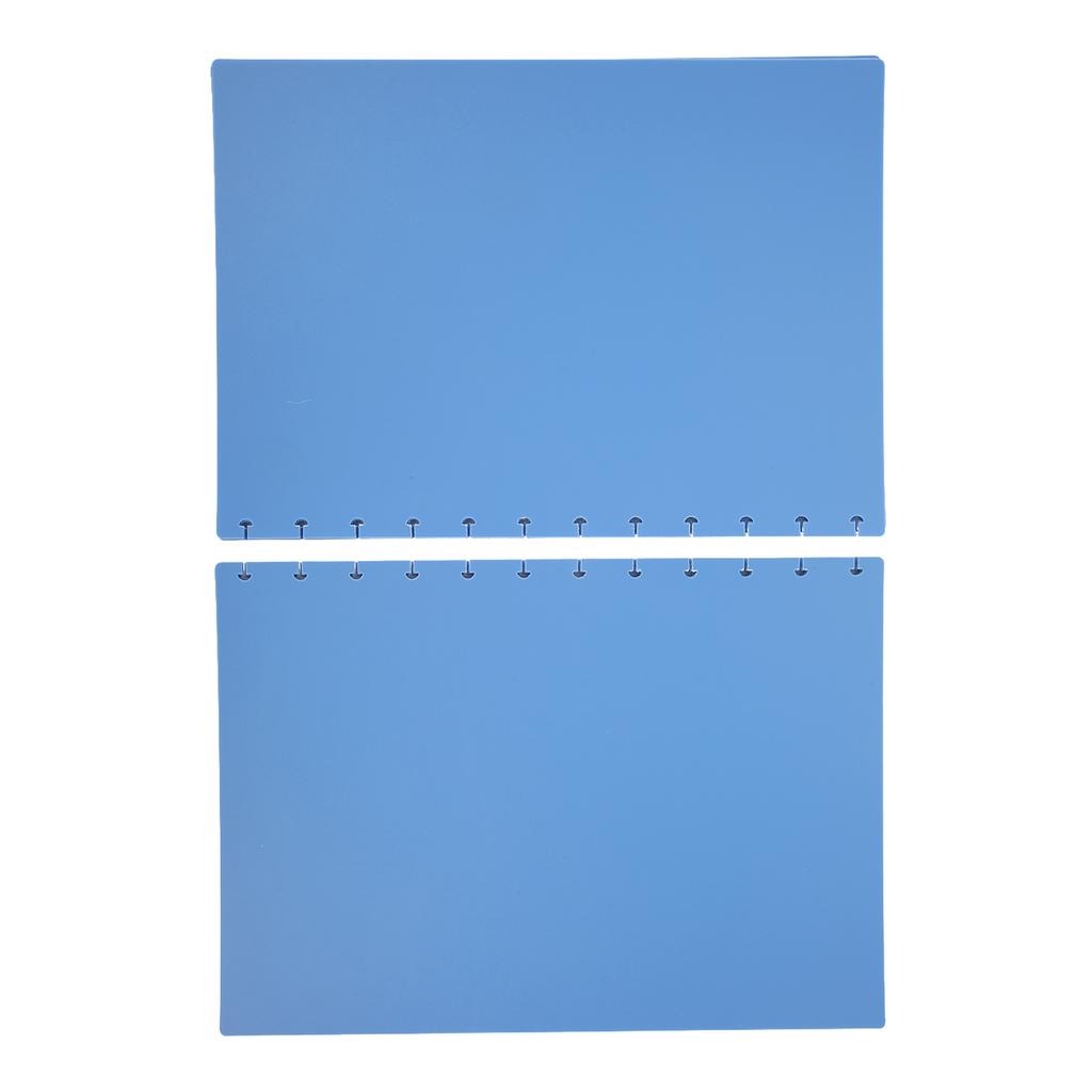 10 Pcs Discbound Notebook Cover Thickened Frosted Texture Blue Mushroom Hole Diary Cover for Dia