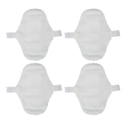 4PCS Washable Menstrual Pad Leak Proof Breathable Strong Absorption Cotton Reusable Sanitary Pad
