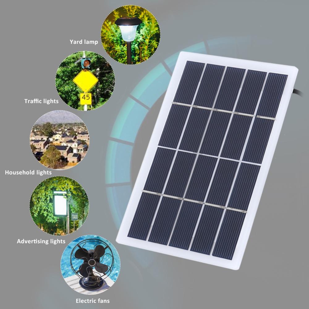 Portable Solar Panel 2W 5V Solar Panel Kit Durable Solar Charger Panel  Camping Portable Power