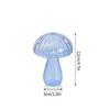 Mushroom Glass Vase Transparent Flower Bottle Small Vase Hydroponic Flower Pot Aromatherapy Bottle Office Desktop Ornament