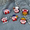 Cute Cartoon Kirby Brooch Alloy Material Cartoon Character Design Oil Droplet Process Xz3084-1 Xz3084-2 Xz3084-3 Xz3084-4 Xz3084-5 Xz3084-6