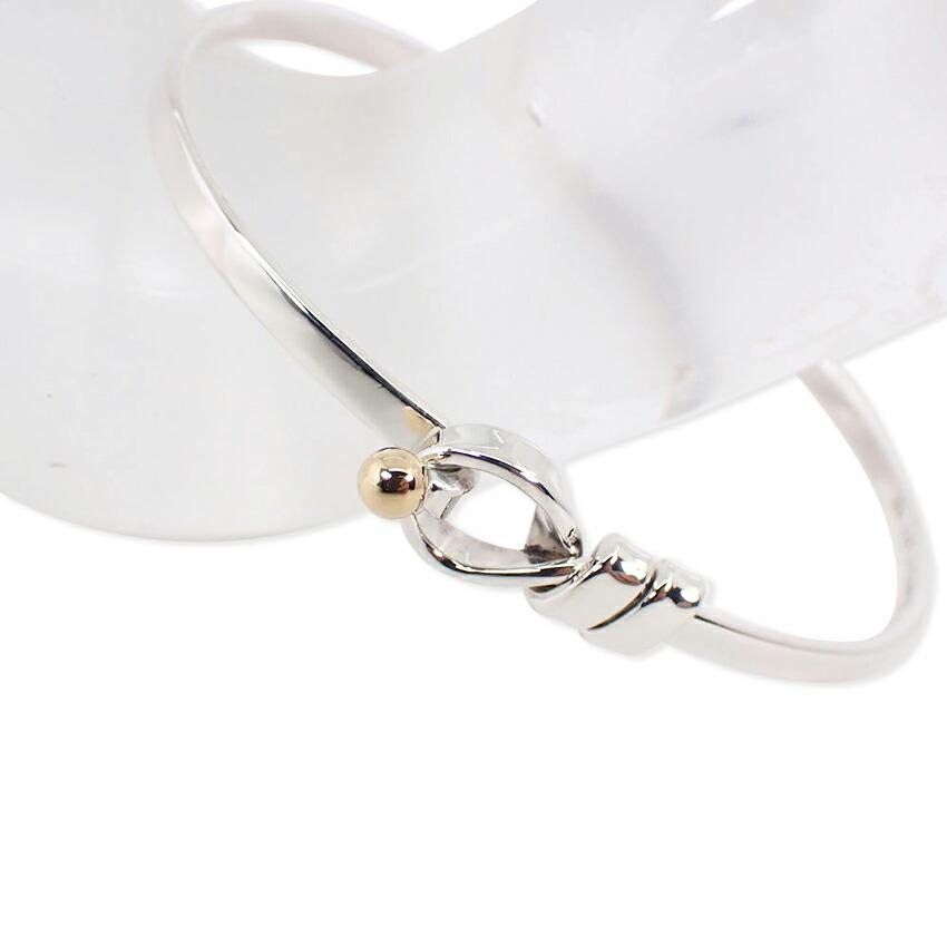 

[Pre-owned] TIFFANY 925/750 Hook & Eye Bangle/j47-5