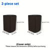 2-pack Speaker Protective Covers, Speaker Covers with Drawstring Bottom, Effective Protection In All Seasons, Black
