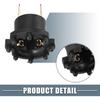 Headlight Headlamp Bulb Socket Adapter B28V-51-0A3 B28V-51-0A3A for Mazda 3 2004-2009 Plastic Black (Set of 2)