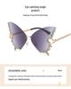 Cross-Border Butterfly Rhinestone Frameless Sunglasses - Women's Fashion, Exaggerated Celebrity Style
