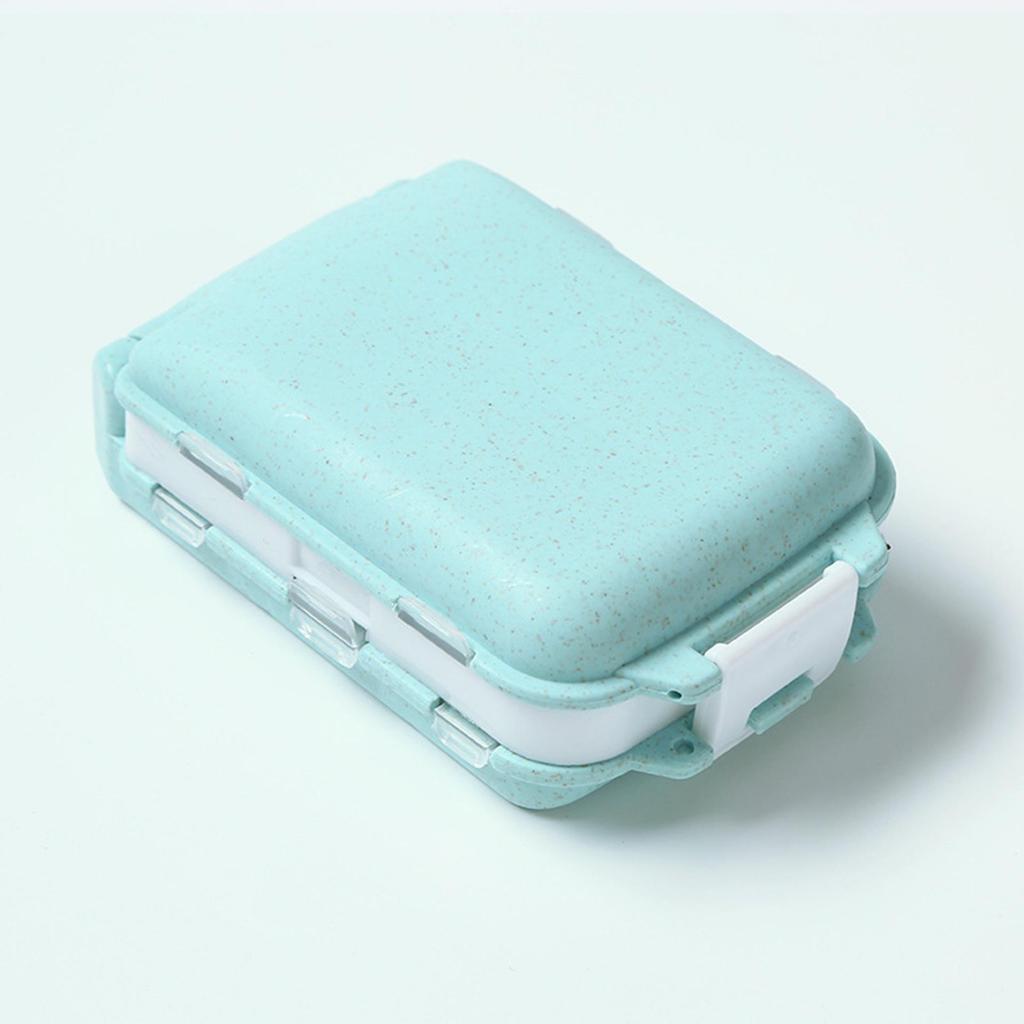 Eco-friendly Folding Mini Pill Box: Moisture & Damp Proof, Compact & Portable Carry-on.