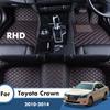 Car Floor Mats For Toyota Crown 2014 2013 2012 2011 2010 Leather  Styling Car Accessories Interior Decoration Carpets