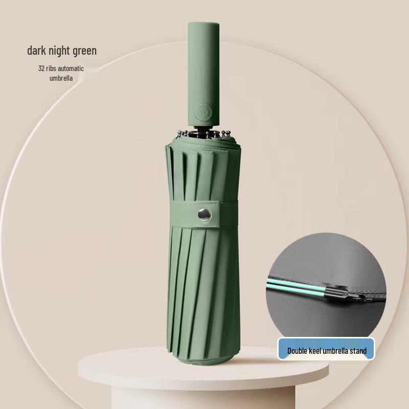 

32-Bone Automatic Double-Bone Umbrella, Extra Large for Men & Women, UV Protection, Dual-Use for Sun & Rain 23 inch