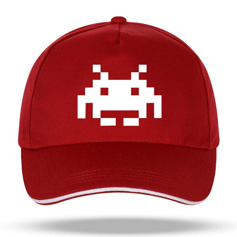 New Summer Fashion SPACE INVADERS Funny Print Baseball Caps for Unisex Women Hip Hop Cotton Trucker Cap Bone Dad Hats