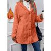 Women S Hooded Fleece Cardigan Long Sleeve Casual Warm Coat