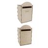 Wooden Wedding Mailbox with Lock Key Plywood Handcrafted Exquisite Vintage Wedding Post Box for Rece