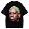 Dennis Rodman Green Hair Rodzilla Flamboyant 90's Vintage Design T-Shirt