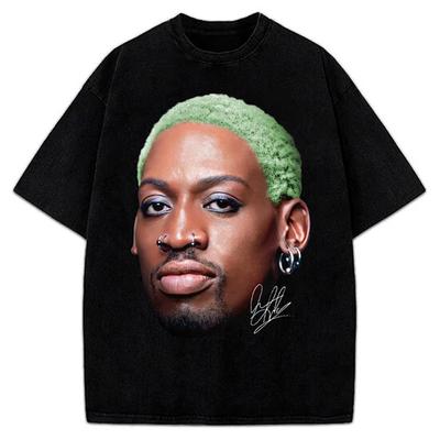 Dennis Rodman Green Hair Rodzilla Flamboyant 90's Vintage Design T-Shirt