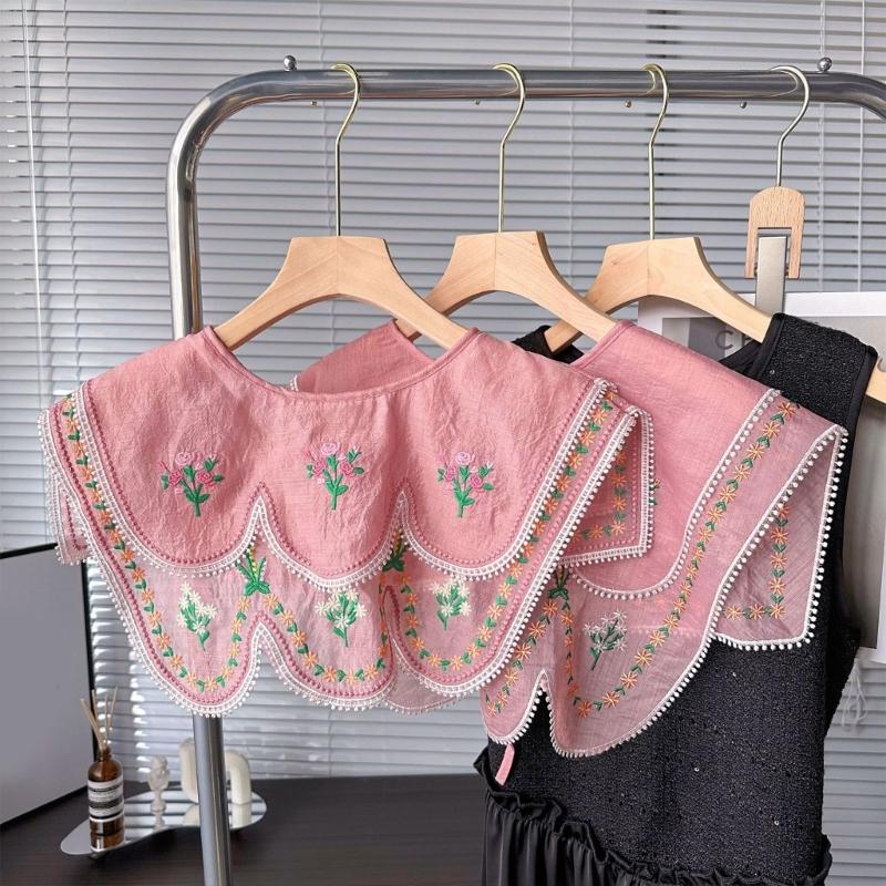 Adjustable Faux Collar Decorative Half Shirts Blouse Collar Female Shawl Wrap Ancient Costume False Collar