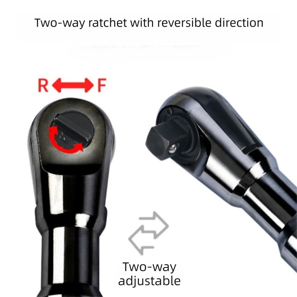 Durable Metal Ratchet Wrench Extended Quick Forward Reverse Socket Wrench Manual Extension Spanner Wrench Auto Repair