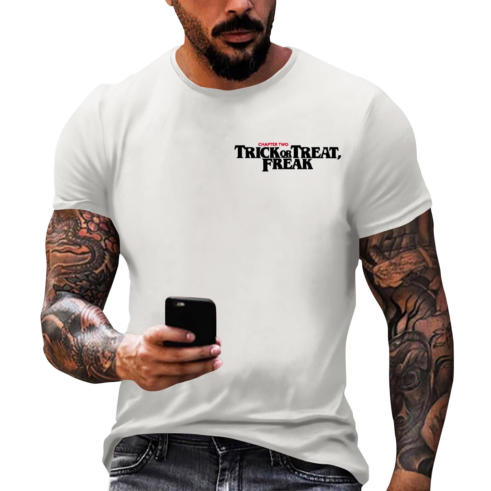 

Мужская футболка с коротким рукавом с принтом из кино и ТВ M белый