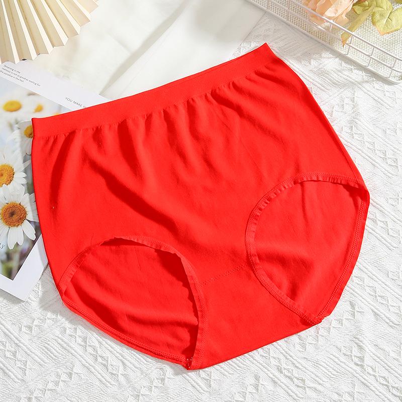 Бесшовные женские трусы-треугольники большого размера с высокой талией Plus Size [65-100 kg]