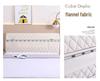 Off-white Thickened Upholstered Headboard Cover - Full Size, Simple and Soft