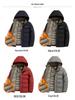 Men's Mid-Age Hooded Plus Size Winter Puffer Jacket - Casual Thick Warm Cotton Coat