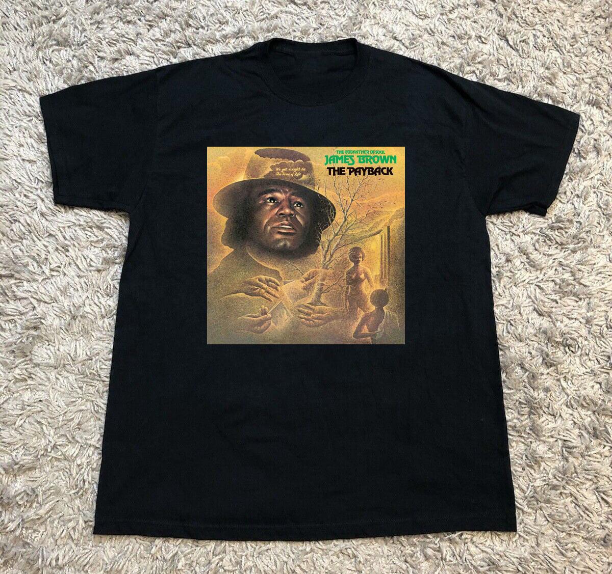 James Brown - The Payback Black Cotton Shirt FUll size S-5XL Unisex TH112 S