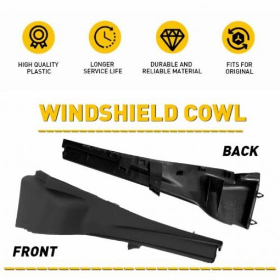 Черная накладка-расширитель на стойку лобового стекла для правого дворника для Nissan Murano 2015-2017