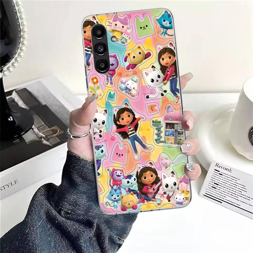 Cartoon Gabbys Dollhouse Phone Case For Samsung Galaxy A13 A14 A15 A16 A17 A53 A54 A55 A56 A57 A33 A34 A35 A36 A37 A23 A24 A25 A