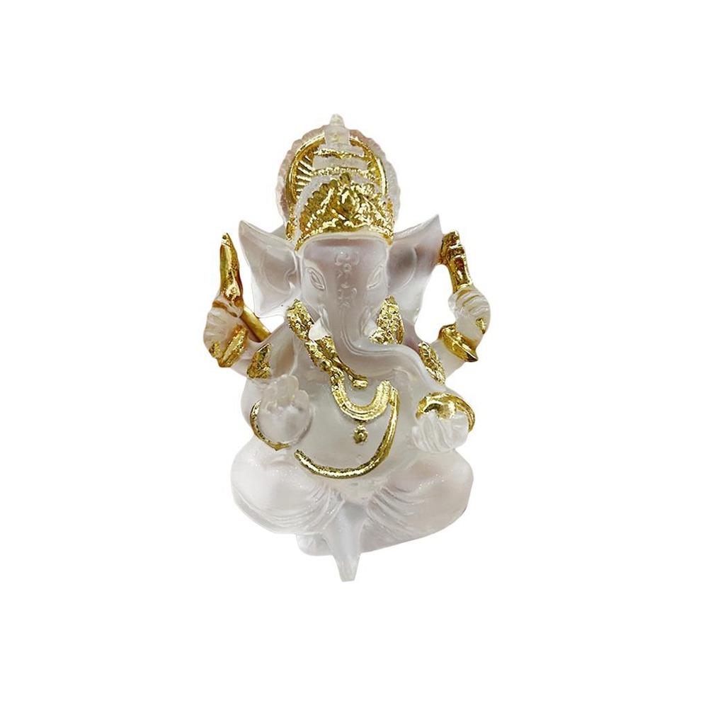 

Handmade Sitting Ganesha Sculpture Resin Art Ganesha Car Ornaments Home Decor