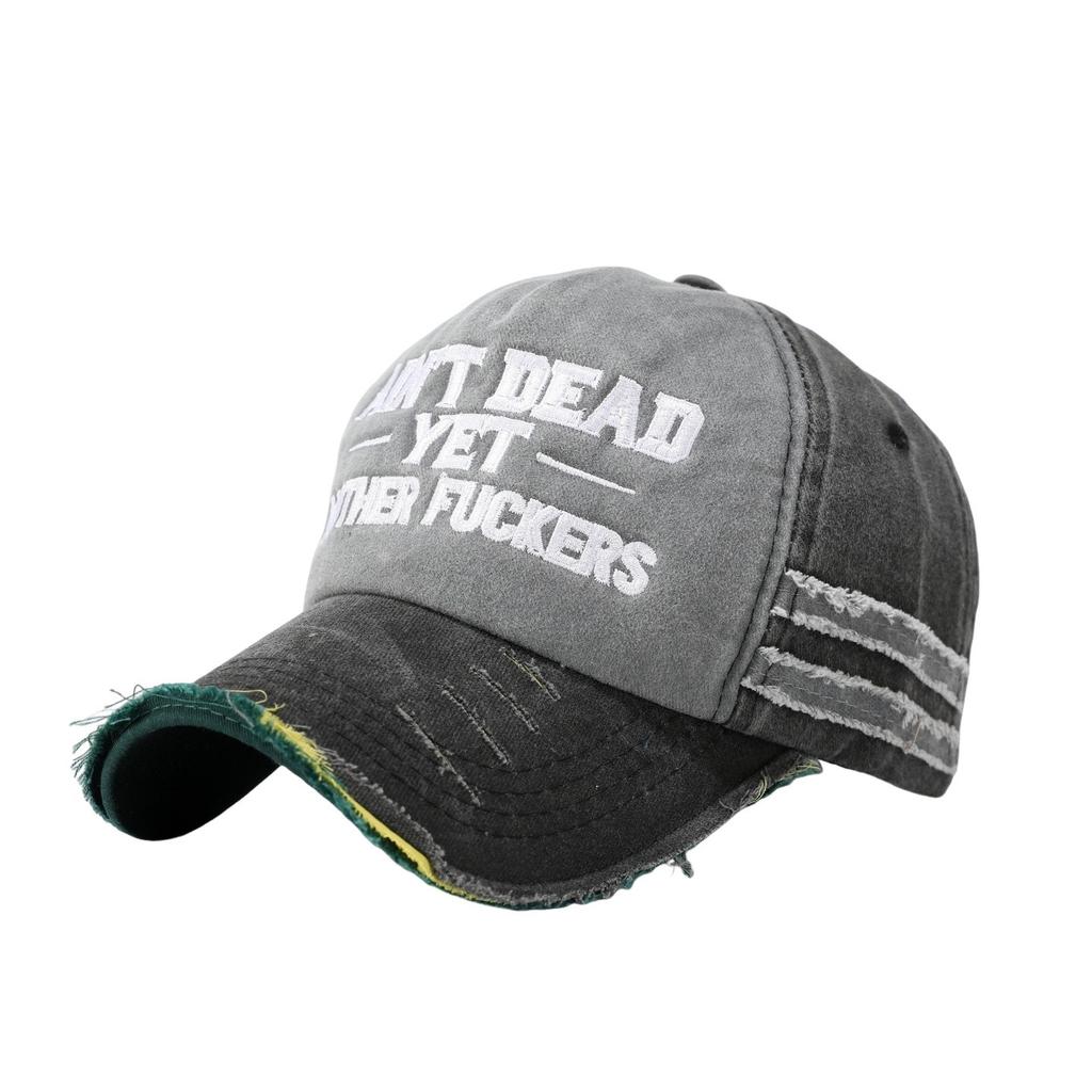 American retro letter embroidered baseball cap men's summer big head circumference cap outdoor sunscreen sun hat women show small face