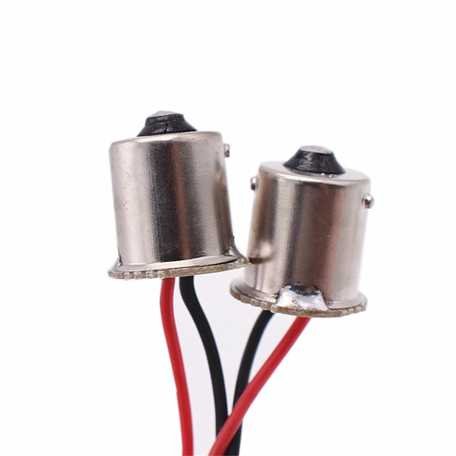 1156 BAU15S LED 4014 66SMD DRL White Turn Yellow Turn Signal Light Error Free Canbus with Resistor