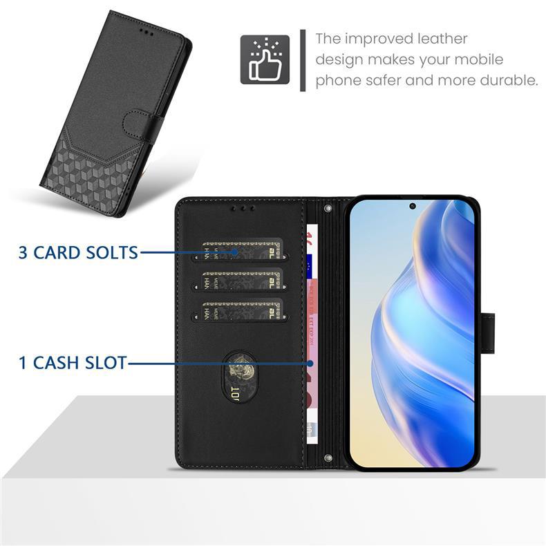Applicable MOTO edge 60 Fusion Honeycomb Embossed Phone Case for Motorola G86Card slot case
