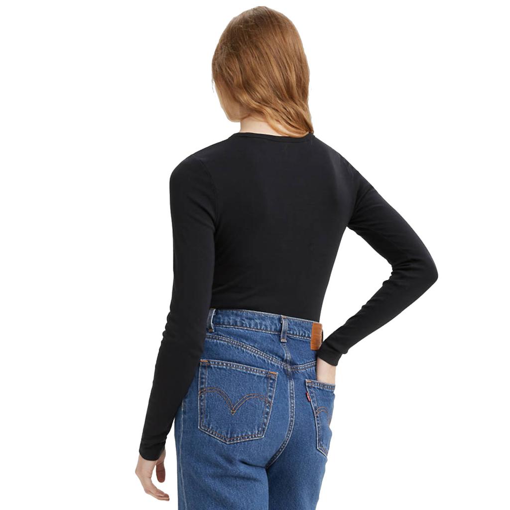 Levi's Longsleeve Baby Tee, Womens Black Longsleeve