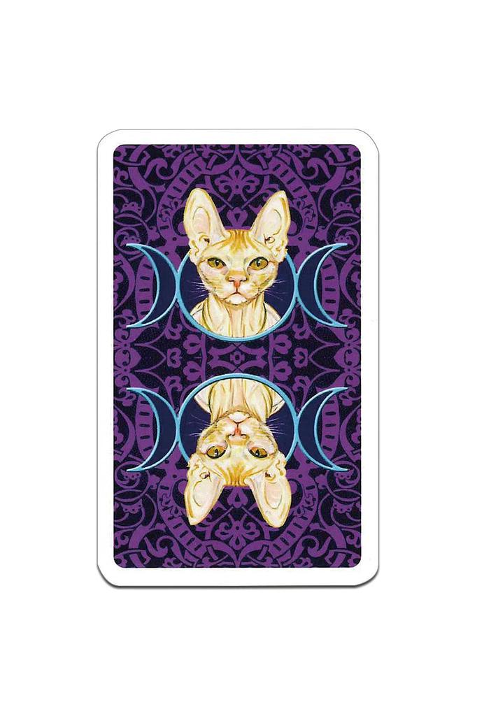 Tarot Cards Mini Size Fortune Telling 78 Cards Miniature Tarot of Pagan Cats Tarot Cards with Japanese Booklet "pocket Manual"