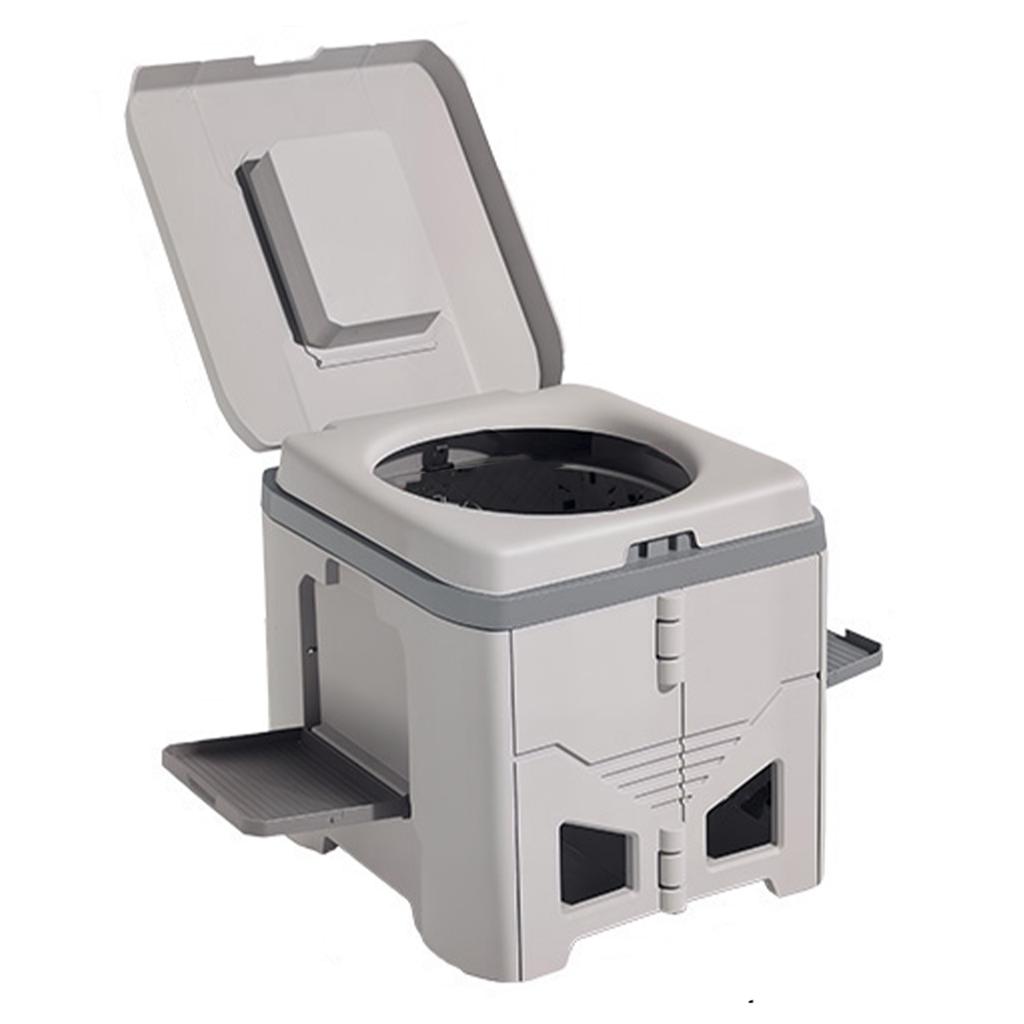 Multifunction Bedpan Portable Camping Folding Toilet Strong Bearing Capacity Reusable Adult Odor-proof Outdoor Mobile Toilet