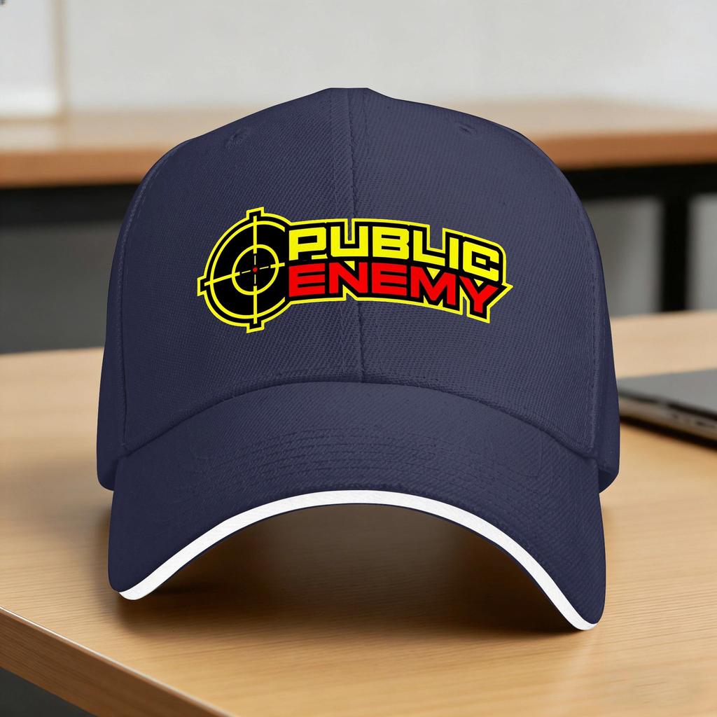 US Rap Team Public Enemy Sun Baseball Cap Summer Casual Trucker Hat For Unisex Outdoor Sports Baseball Caps