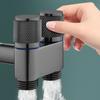 Platzsparender Doppelabgangsventil-Knopf-Typ Durchfluss-Schnellsteuerung Handbrausekopfventile Toilette