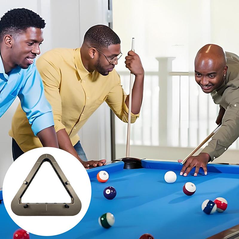 Precision-Engineered Professional Billiard Rack System That Eliminates Gaps,Heavy Duty Solid Wood Billiard 8-Ball/9-Ball