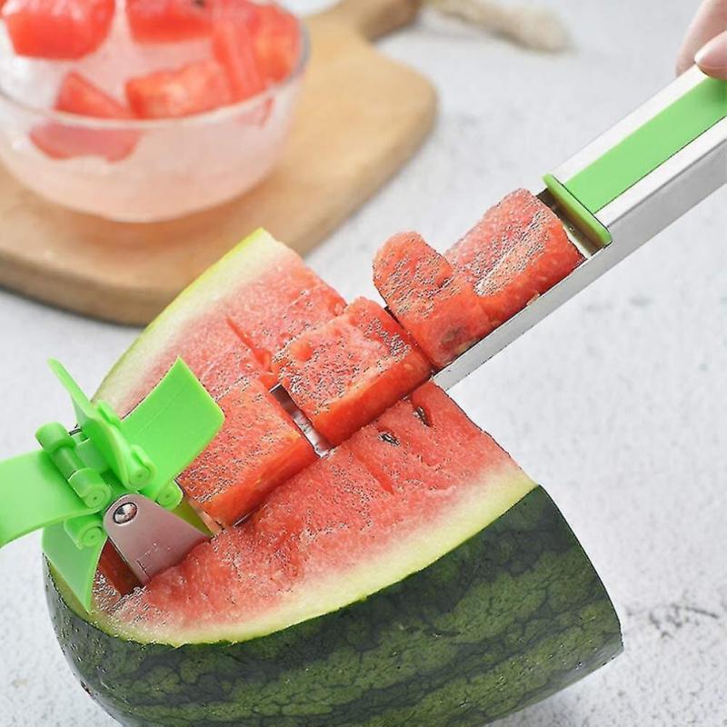 Edelstahl Wassermelonen-Windmühlen-Schneider Slicer