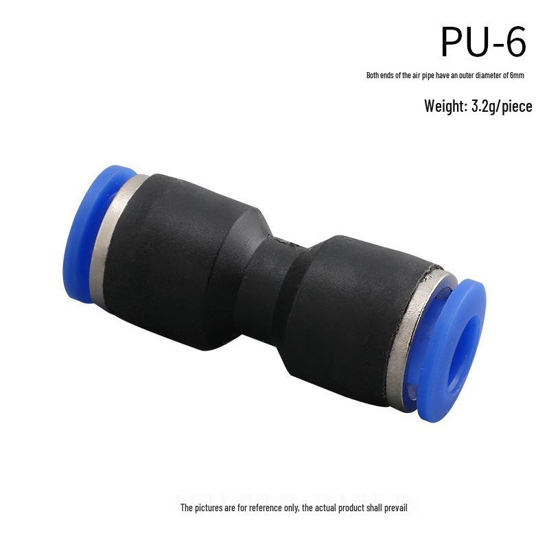 High-Pressure PE Tee & Reducer Pneumatic Quick-Fit Fittings for Air Pipe