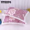 Thick Lace Pillowcases A Pair of 45 * 65cm Student and Children's Dormitory Cotton Pillowcases