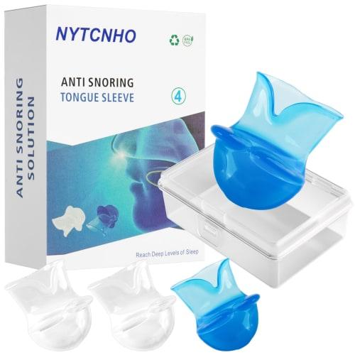 Essoy Anti-Snoring Tongue Mouthpiece, Prevents Snoring, Prevents Mouth Breathing, Improves Snoring, Tongue Stabilizer, Sleep Aid, Reusable, Unisex, Se